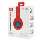 Wholesale LED Light HD Wireless Bluetooth Stereo Headphone STN460L (Red)